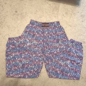 Blue and Purple Capris